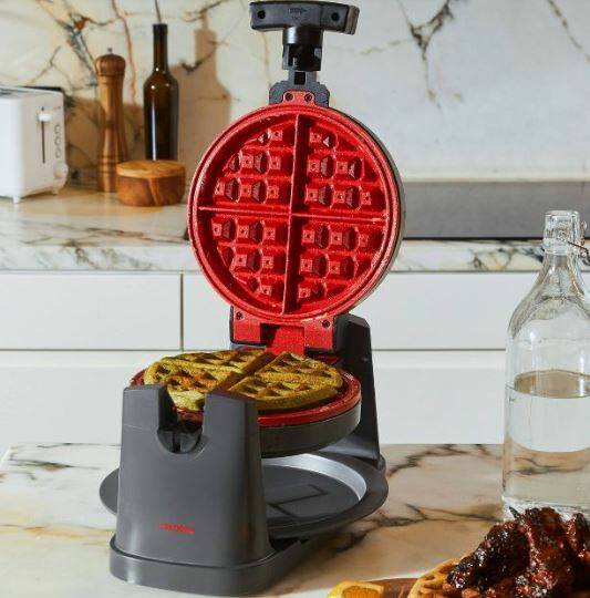 Rotating Nonstick Waffle Maker