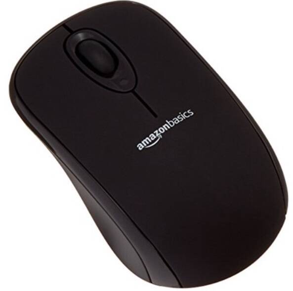 AmazonBasics Wireless Mouse w/ Nano Receiver