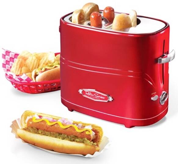 Nostalgia Retro 2-Slot Hot Dog Toaster