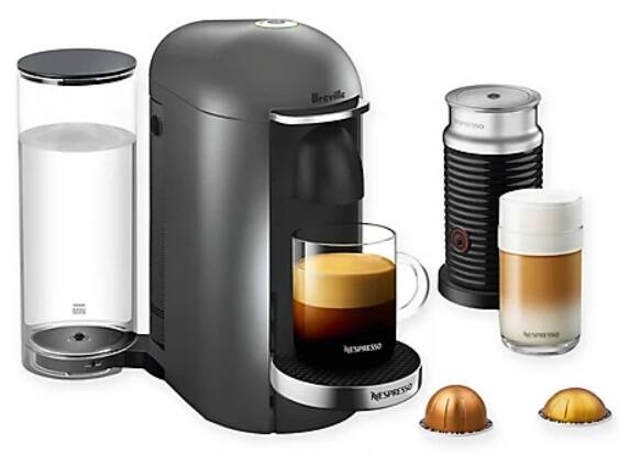 Nespresso VertuoPlus Deluxe Espresso Maker w/ Aeroccino Frother