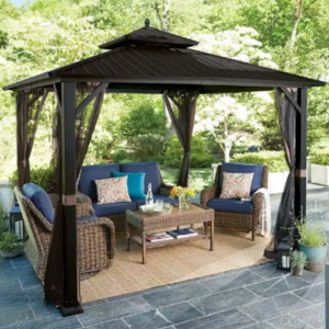 Hard Top Galvanized Steel 10' x 10' Patio Gazebo