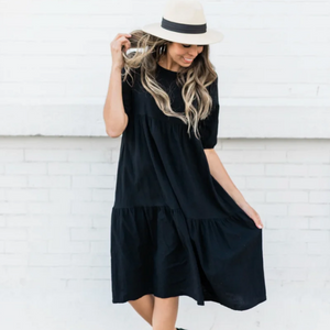 Cotton Tiered Dress