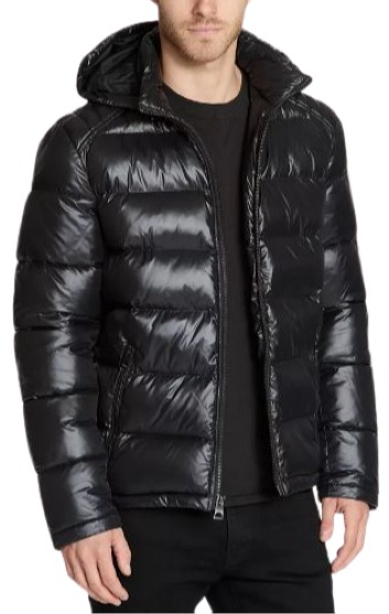 Guess Men's Hooded Puffer Coat