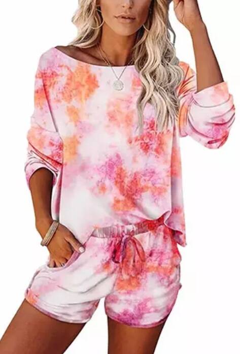 Women's Casual Tie Dye Lounge Set