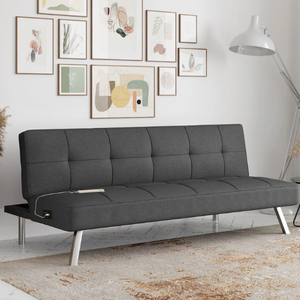 Serta Tufted Convertible Futon w/ USB