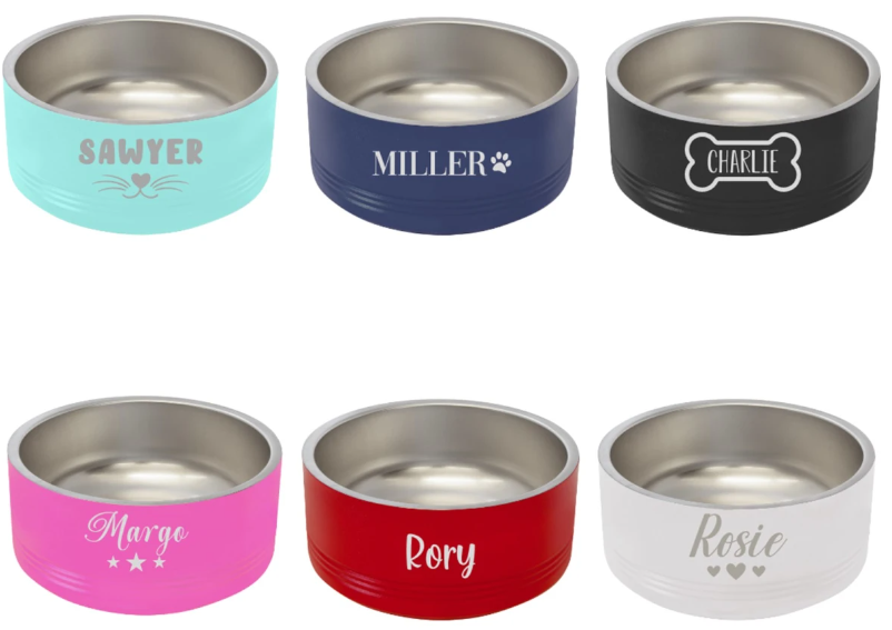 Personalized Stainless Steel Pet Bowl