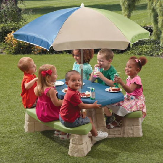 Step2 Kid's Picnic Table w/ Umbrella