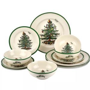 Spode Christmas Tree 12-Piece Dinnerware Set