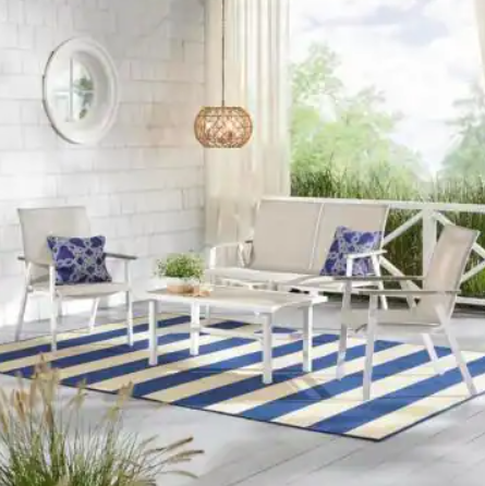 4-Piece Sling Patio Conversation Set