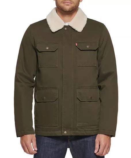 Levis Men's Sherpa-Collar Field Jacket