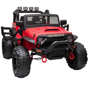 All-Terrain Jeep Ride-On w/ LED & Rear-Engine Sounds