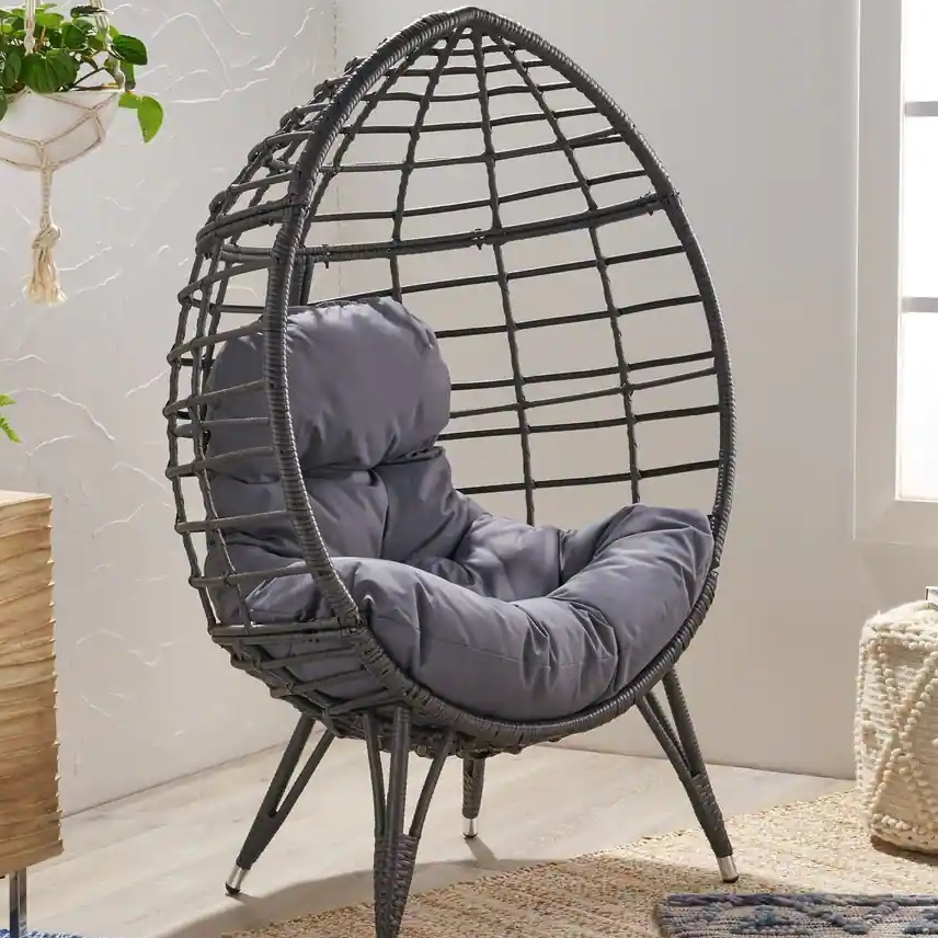 Patio Cushioned Egg Chair