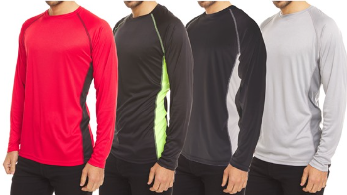 4-Pack Men's Dri-Fit Long Sleeve T-Shirt