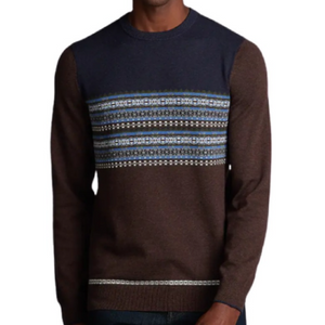 Jos. A. Bank Fair Isle Crew Neck Sweater