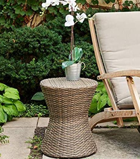 Wicker Garden Stool / End Table