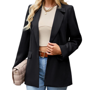 Women's Casual Long Blazer