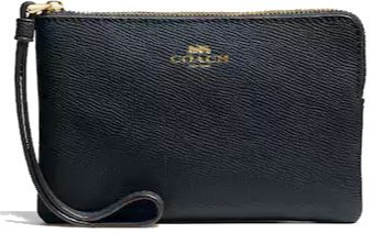 Coach Corner Zip Wristlet