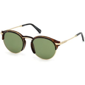 Omega Dark Havana Frame Men's Sunglasses