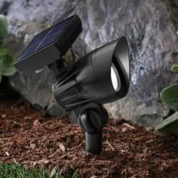 Hampton Bay 55-Lumens Solar LED Spotlight