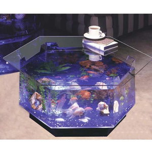 Octagon Acrylic Fish Tank Coffee Table