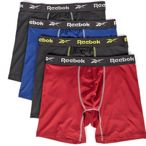 4-Pack Reebok Men's Boxer Briefs