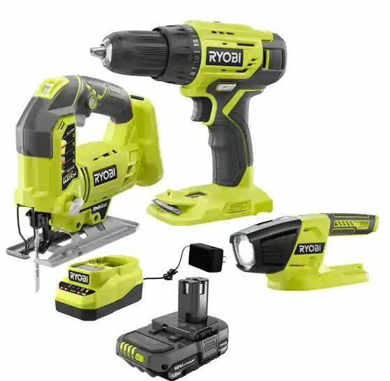 Ryobi One+ 18V Cordless 3-Tool Combo Kit