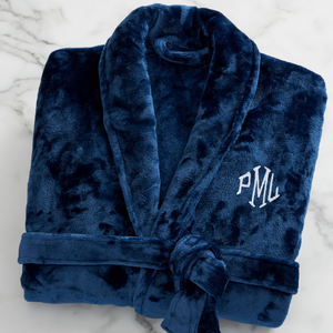 Personalized Men's Fleece Robe