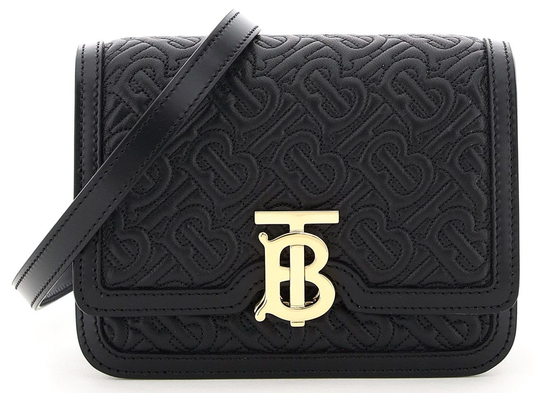 Burberry TB Mini Quilted Crossbody Bag