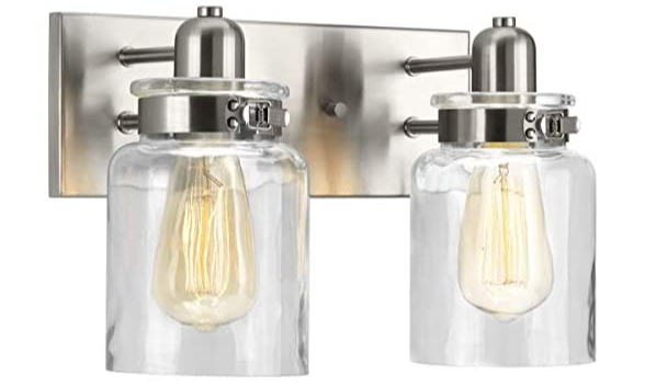 Farmhouse Glass Vanity Light