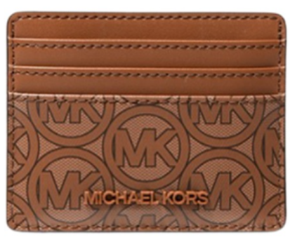 Michael Kors Logo Jacquard Card Case