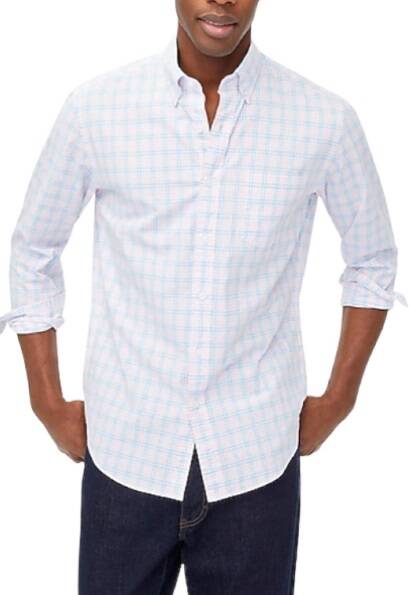 Gingham Flex Men's Casual Shirt