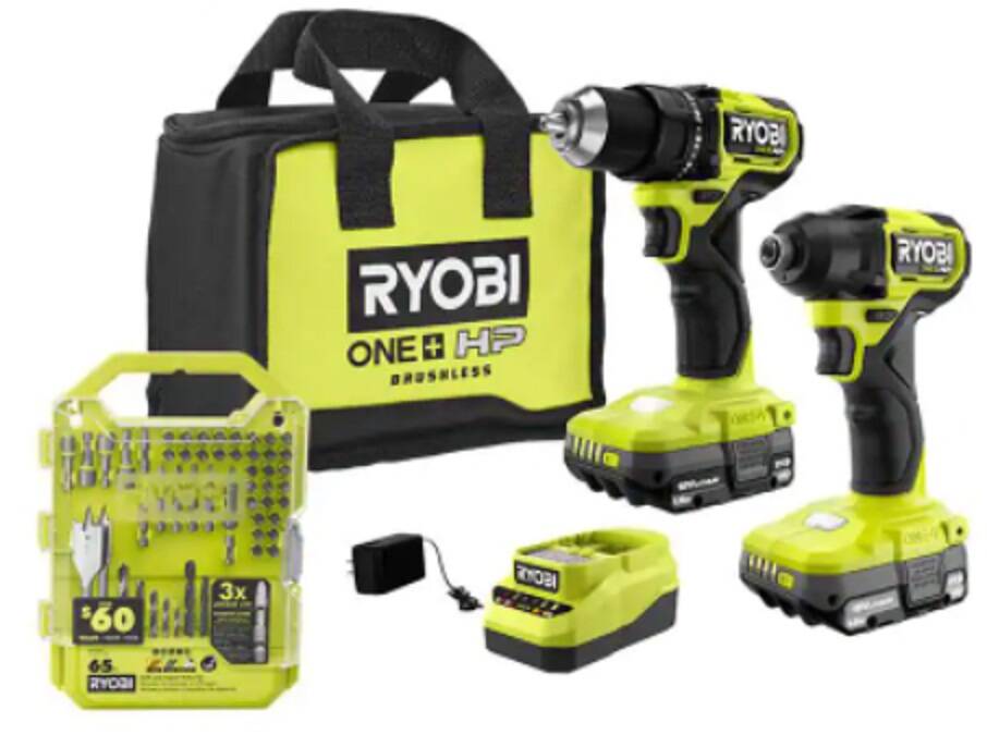 Ryobi ONE + HP 18V Cordless 2-Tool Combo Kit