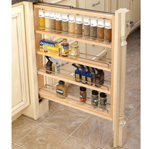 Wood Pull-Out Cabinet Organizer