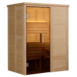 Solid Wood 2-Person Steam Sauna