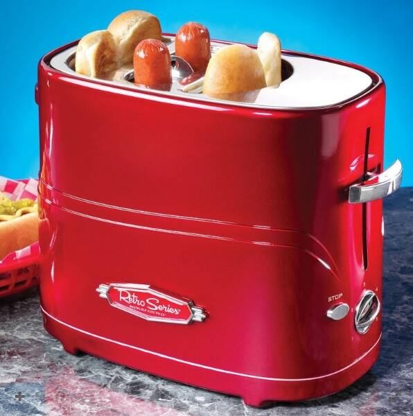 Nostalgia Retro Pop-Up Hot Dog Toaster