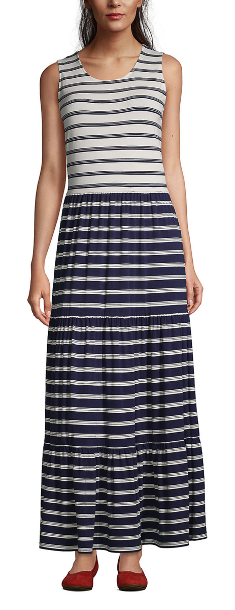 Lands' End Women's Sleeveless Maxi Dress