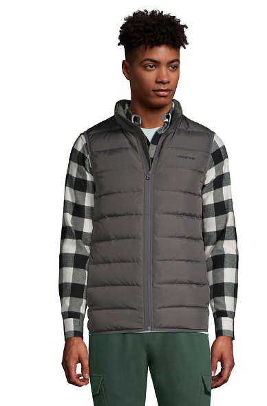 Lands' End Men's Down Puffer Vest