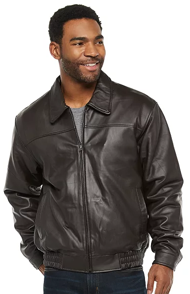 Men's Vintage Leather Jacket @Kohl's