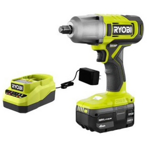 Ryobi ONE+ 18V Cordless Wrench Kit w/Battery & Charger