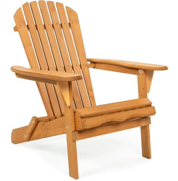 Folding Wood Adirondack Chair