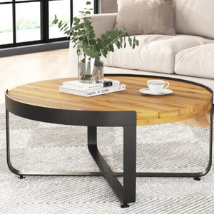 Wood & Metal Coffee Table