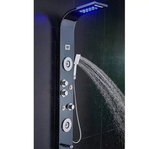 LED Massage Rainfall Shower Panel