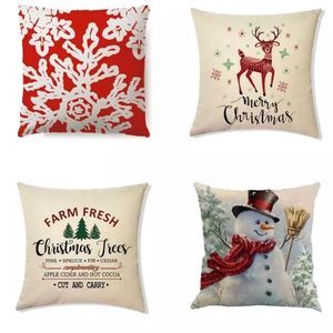 4-Pack Cotton Linen Pillow Cover Set