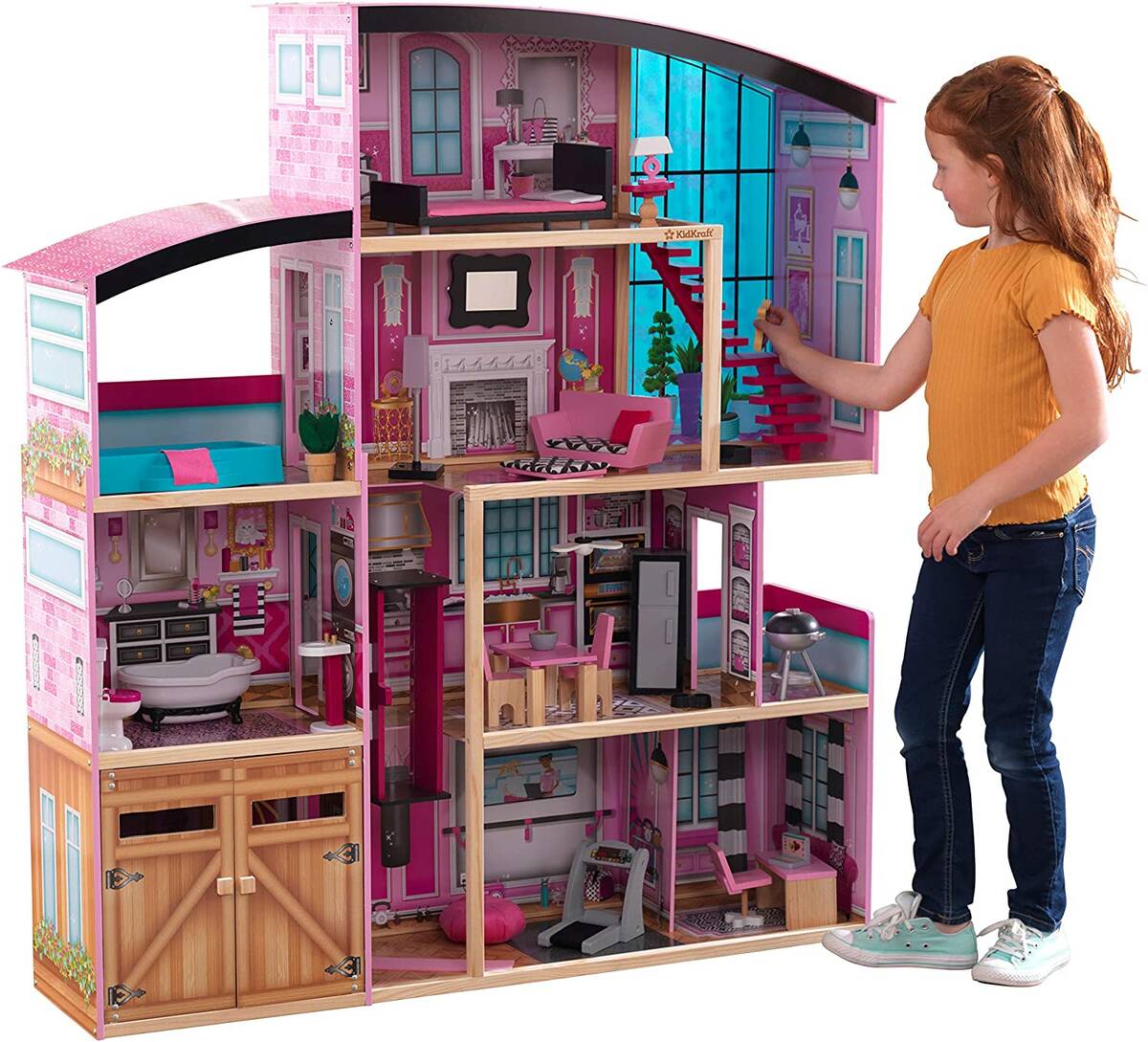 KidKraft Mansion Wooden Dollhouse w/ 30-Piece Accessories