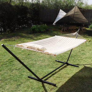 Quilted 2-Person Hammock w/ Stand