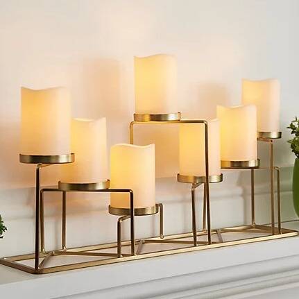 7-Piece Flameless Candle Centerpiece