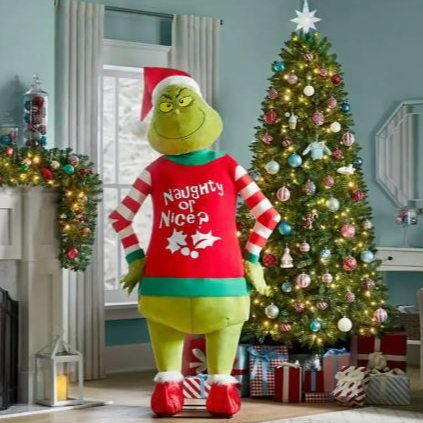 Animated 4' Christmas Grinch