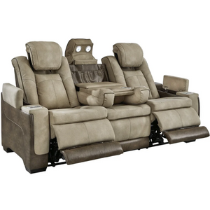 Power Reclining Sofa w/ Adjustable Headrest