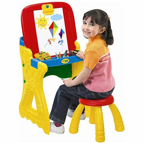 Crayola 2-in-1 Art Easel Desk w/ Stool