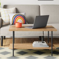 Wood & Metal Coffee Table